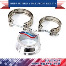 2.5 To 3 Exhaust V-band Clamps Adapter Flange Reducer Kits Stainless Steel
