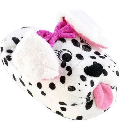 infactory Hausschuhe "Dalmatiner" mit lebendigen Wackelohren, Gr. 35-37