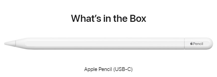 Apple Pencil (USB-C) for iPad/ iPad Pro / iPad Air & Mini