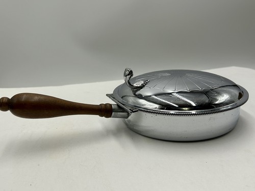 Antique Farber Brothers Krome Kraft with Wooden Handle Silent Butler