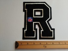 1 CHAQUETA UNIVERSITARIA CHENILLA RARA LAS VEGAS RAIDERS OAKLAND NFL PARCHE ESCUDO INSIGNIA