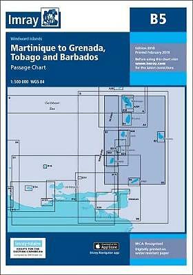 Imray Chart B5: Martinique to Tobago and Barbados Passage Chart by Imray ...