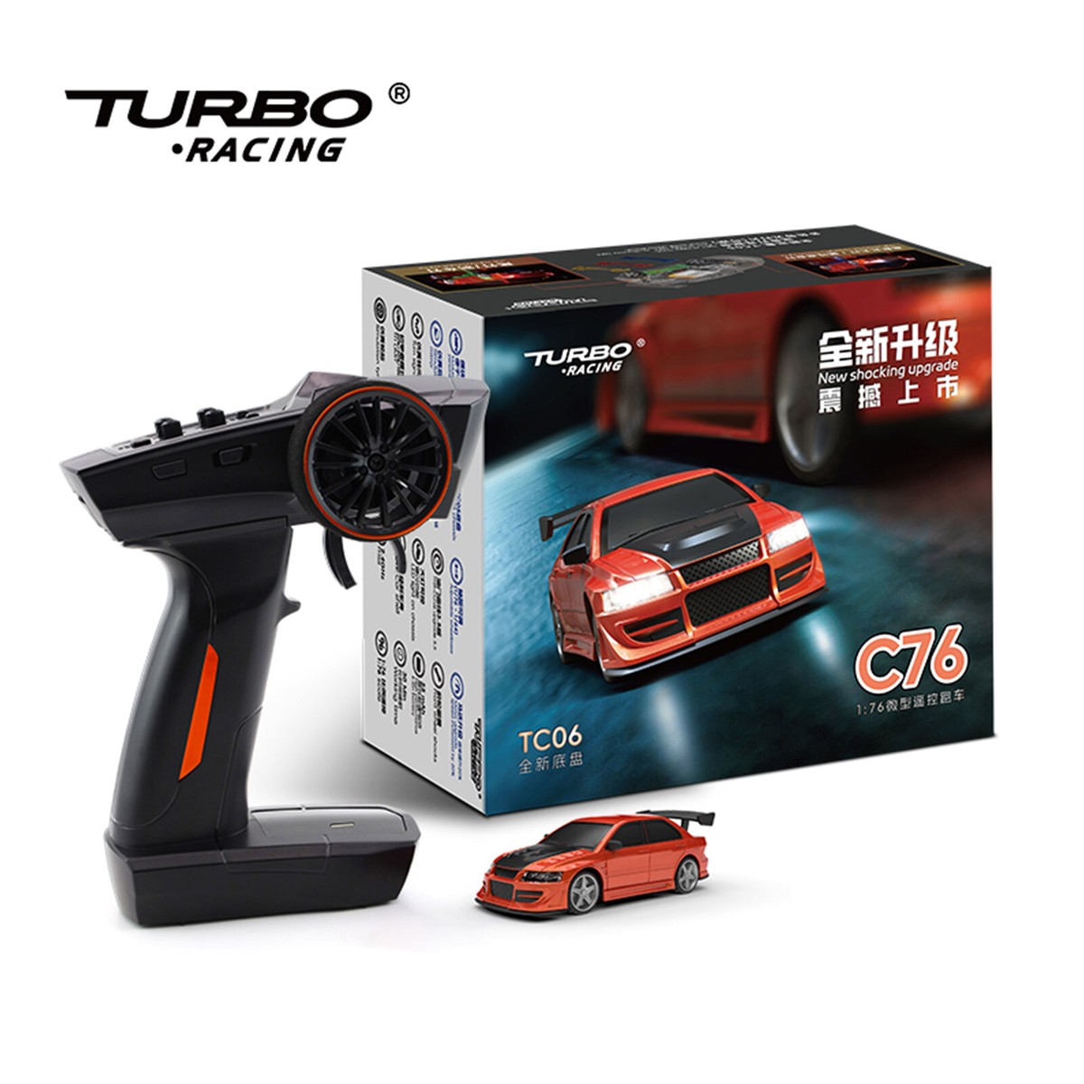 Turbo Racing ターボレーシングC76 Turbo Racing C76 1:76 RC Racing Car Full Proportional Remote