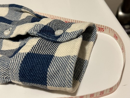 Men’s J.Crew Indigo-dyed twill shirt AZ442 Color SELINE GINGHAM BLUE NAVY - L - Picture 9 of 10