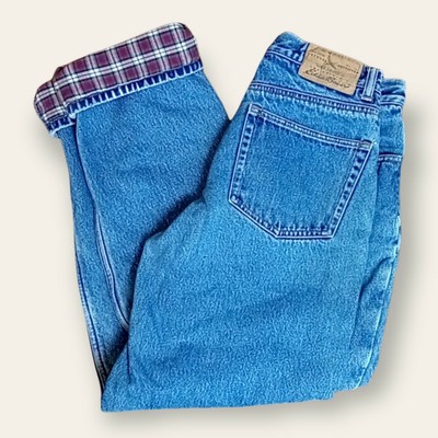 Eddie Bauer Flannel Lined Jeans 29 x 32 