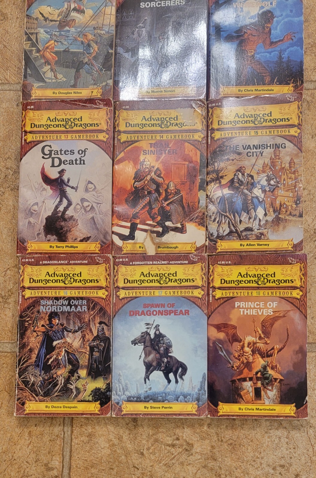advanced dungeons and dragons adventure gamebooks. Entire series, 1