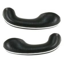 EMPI 4442 Black Armrests, Stock Style, Pair for Early VW Type-1 Beetle 1958-67