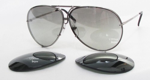 OCCHIALE PORSCHE DESIGN P8478 B 6910 SILVER lens GREY SPECCHIATO SF+ GREEN  | eBay