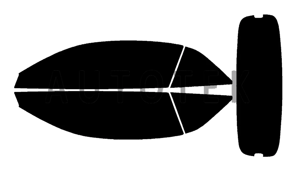 Película de ventana precortada para todos los lados para Ford Mustang convertible 2015-2023 tinte de vidrio Foto 2 de 4