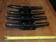 4-black 8 Nylon Cleat Boat Marine Dock Anchor Line Tie-down Free Shippingpo153