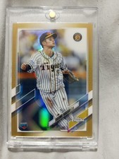 2021 Topps Chrome NPB - Gold Refractor #124 Takumu Nakano RC SP #23/50 