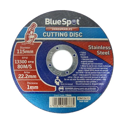 Metal Cutting Discs 1mm Ultra Thin 4 1/2" 115mm Angle Grinder Disc Steel