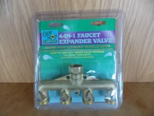 One Stop Gardens Solid Brass 4-in-1 Faucet Expander Valve W/ Hardware 12/25