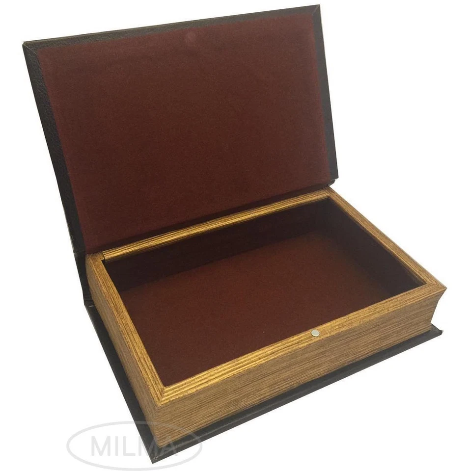 Decorative Moby Dick Book Box Faux Leather Over Wood Secret Book Box - Image 2 of 4