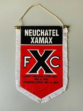Neuchatel Xamax FXC grand fanion vintage football banderin pennant wimpel 