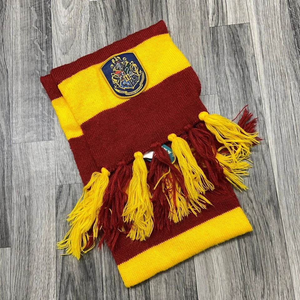 HARRY POTTER Hogwarts Flecos Borlas Granate/Dorado Gryffandor Tejido Bufanda Talla Única Foto 2 de 4