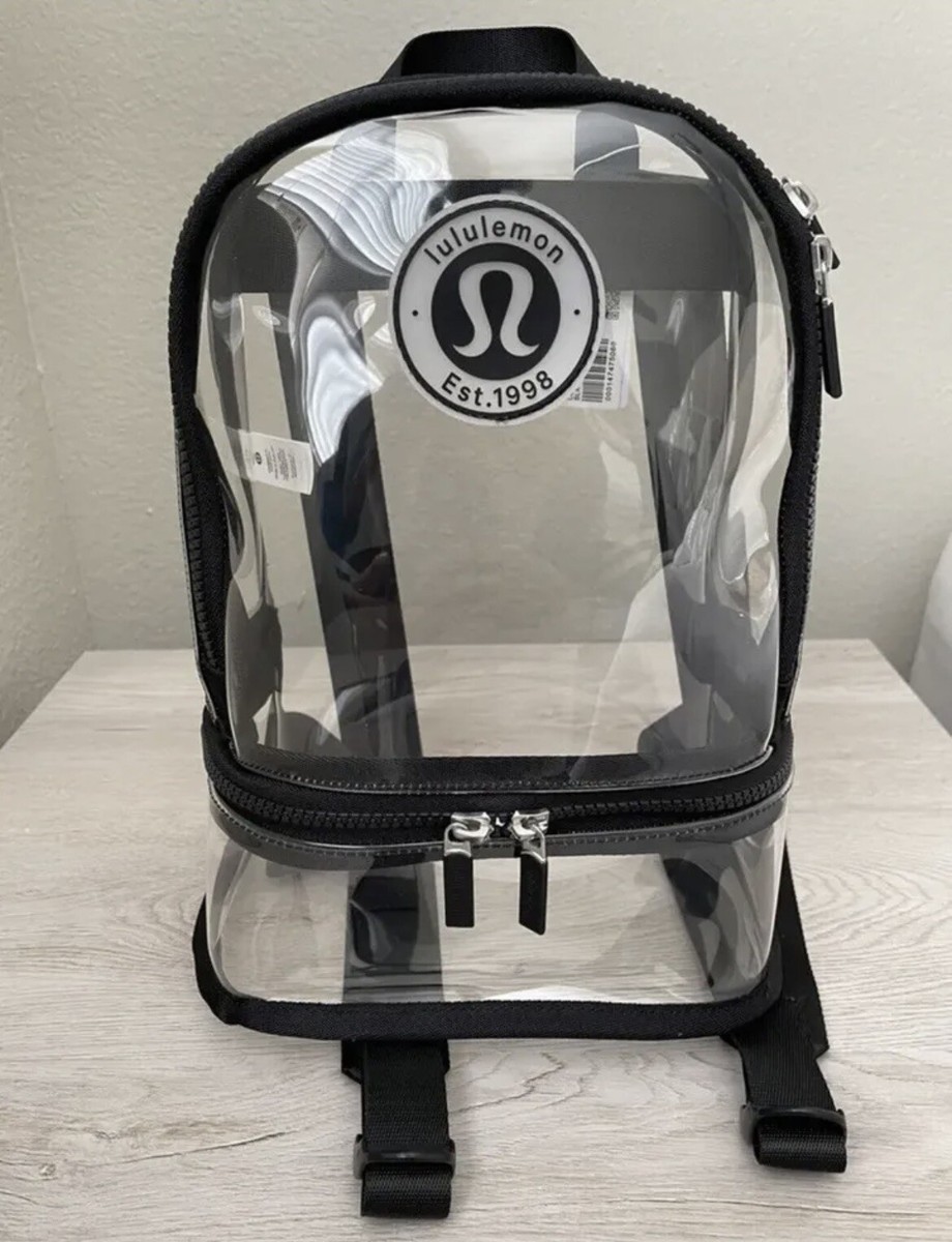【lululemon】クリア☆Clear Backpack Mini 10L Logo☆男女兼用 NWT Lululemon CLEAR BACKPACK MINI 10L LOGO - Brand New For