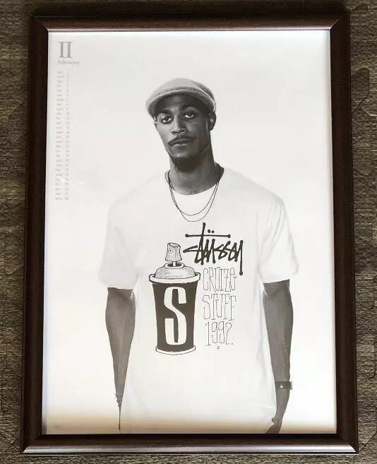 Rare Old Stussy Advertising Poster with Frame, Tracking, F/S | eBay