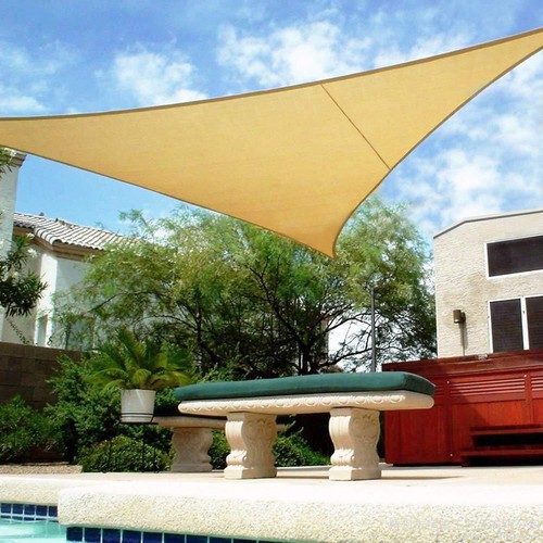 Tenda a vela QUADRATA ombreggiante telo sole ombra giardino PARASOLE 3 4 5 mt - Foto 42 di 106