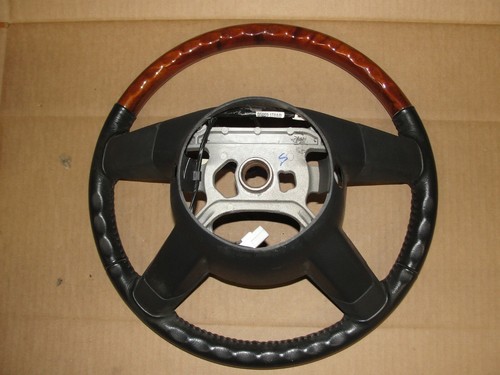 Chrysler 300C 2005-7 volante de cuero pizarra oscura, grano de madera, gris, radio - Imagen 10 de 12