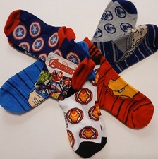 6 PAK Marvel Avengers NEW Boy's and Girl's Ankle Socks Small/Medium