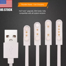 2-Pin Universal USB Data Charging Cable Magnetic Charger For Smart Watch 7.62mm