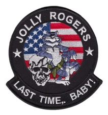 VF-103 Fighter Squadron Patch Jolly Rogers Last Time Baby