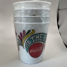 Coca-Cola Individual Snack Cups Set of 4 "It&rsquo;s The Real Thing" New In Package