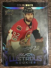 Colin White 2017-18 UD Black Lustrous Rookies Auto #173/175 C'D LR-CW