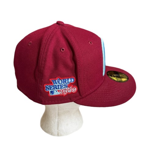 Cappello Berretto New Era 59fifty Philadelphia Phillies World Series Cloud Fitted 7 3/8 - Foto 5 di 10