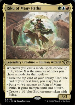 x1 Riku of Many Paths R MTG Outlaws of Thunder Junction M/NM, English