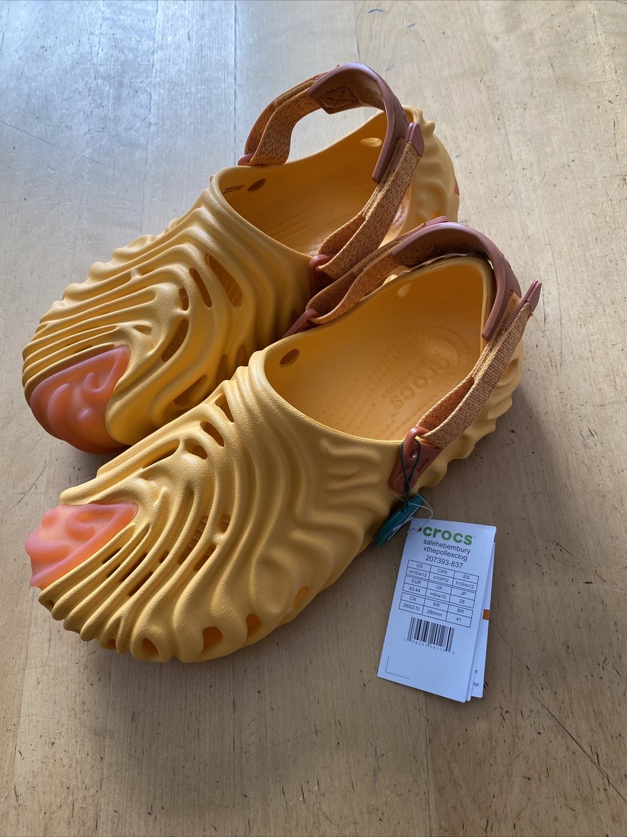 靴 CROCS SALEHE BEMBURY The Pollex Clog 10 Salehe Bembury Crocs Pollex Clog - Cobbler Size 10 - yellow