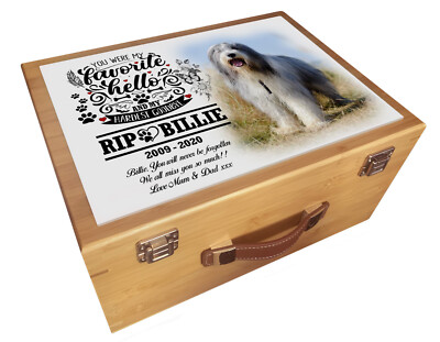 Große personalisierte Gedenkbox, Luxus Holz Andenken Aufbewahrungsbox.