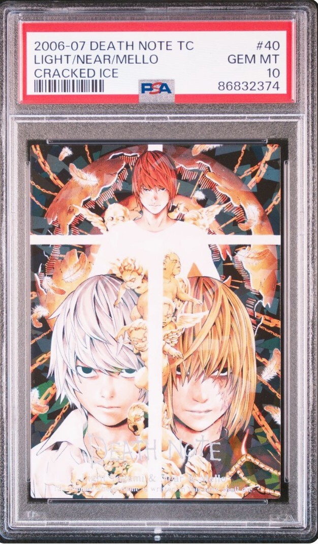 PSA10 Death Note Trading Card Japanese Light Yagami Near