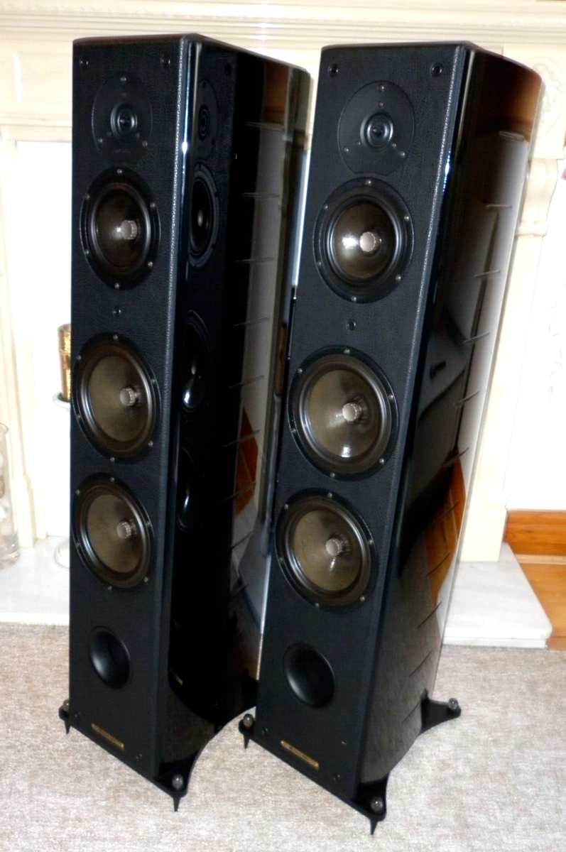High End Sonus Faber Domus Grand Piano Speakers -Made in Italy