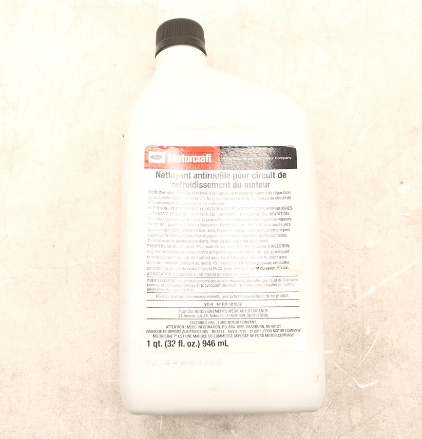 NEW Motorcraft Diesel Engine Cooling System Iron Cleaner 32oz / 1 Quart