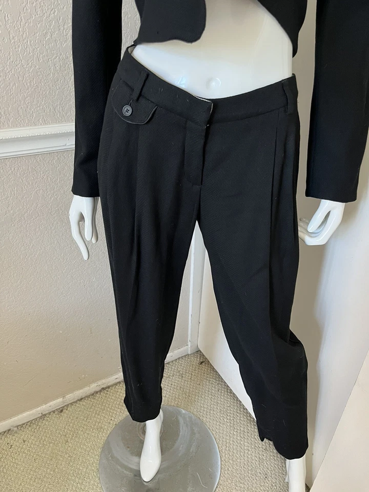 ARMAND BASI ¡NUEVO! Traje chaqueta y pantalón de mujer de viscosa/lana negra de 2 piezas 40 EUR Foto 4 de 4