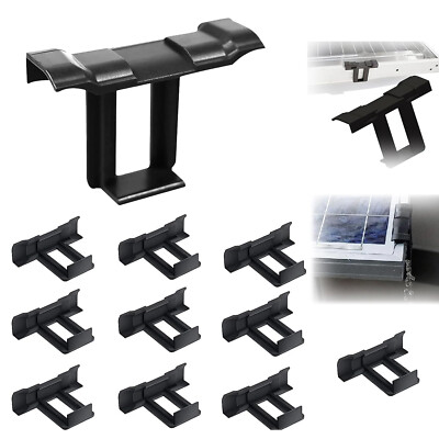 10x-1x Solar Panel Water Drainage Clips PV Modules Cleaning Clip For Water Drain