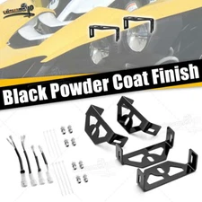 Bumper LED Headlight Pods Steel Mount Brackets Wire Kit For Yamaha YXZ1000R 16+