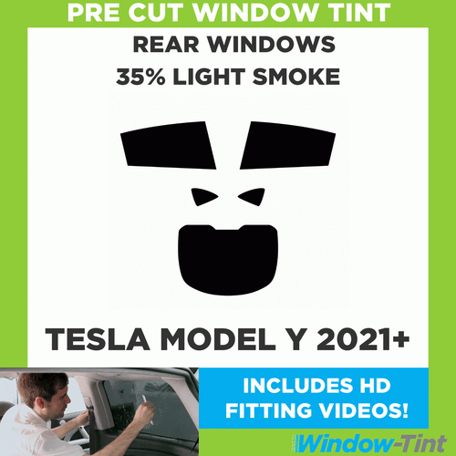 For Tesla Model Y 2021 + Pre-Cut Window Tinted Rear 35% Light Film - Picture 1 of 9