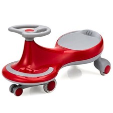 Red Toddler Wiggle Car Ride-on Toys Children Driving Gift Car W/ Flashing Wheels