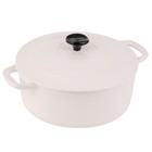 NEW Chasseur Macaron Casserole Antique Cream 24cm