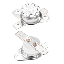 2pcs Thermostat 10A Normally Closed N.C Adjust Snap Disc Temperature Switch