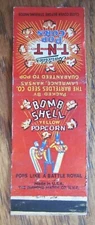 BOMB SHELL POPCORN MATCHBOOK COVER: BARTELDES SEED CO. (LAWRENCE, KANSAS) -D9