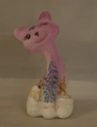 Fenton Happy Kitty Figurine 4" (Happy Cat Mini) HP 2016 M Kibbe white opal OOAK
