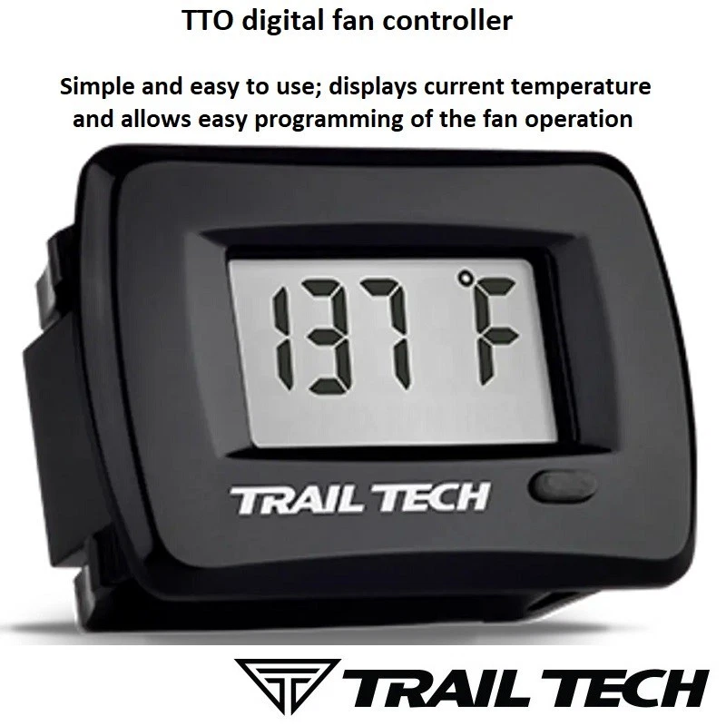 Kit de ventilador de radiador Trail Tech 732-FN17 TTO actualización para Husqvarna TE300i 2023-2025 Foto 2 de 4