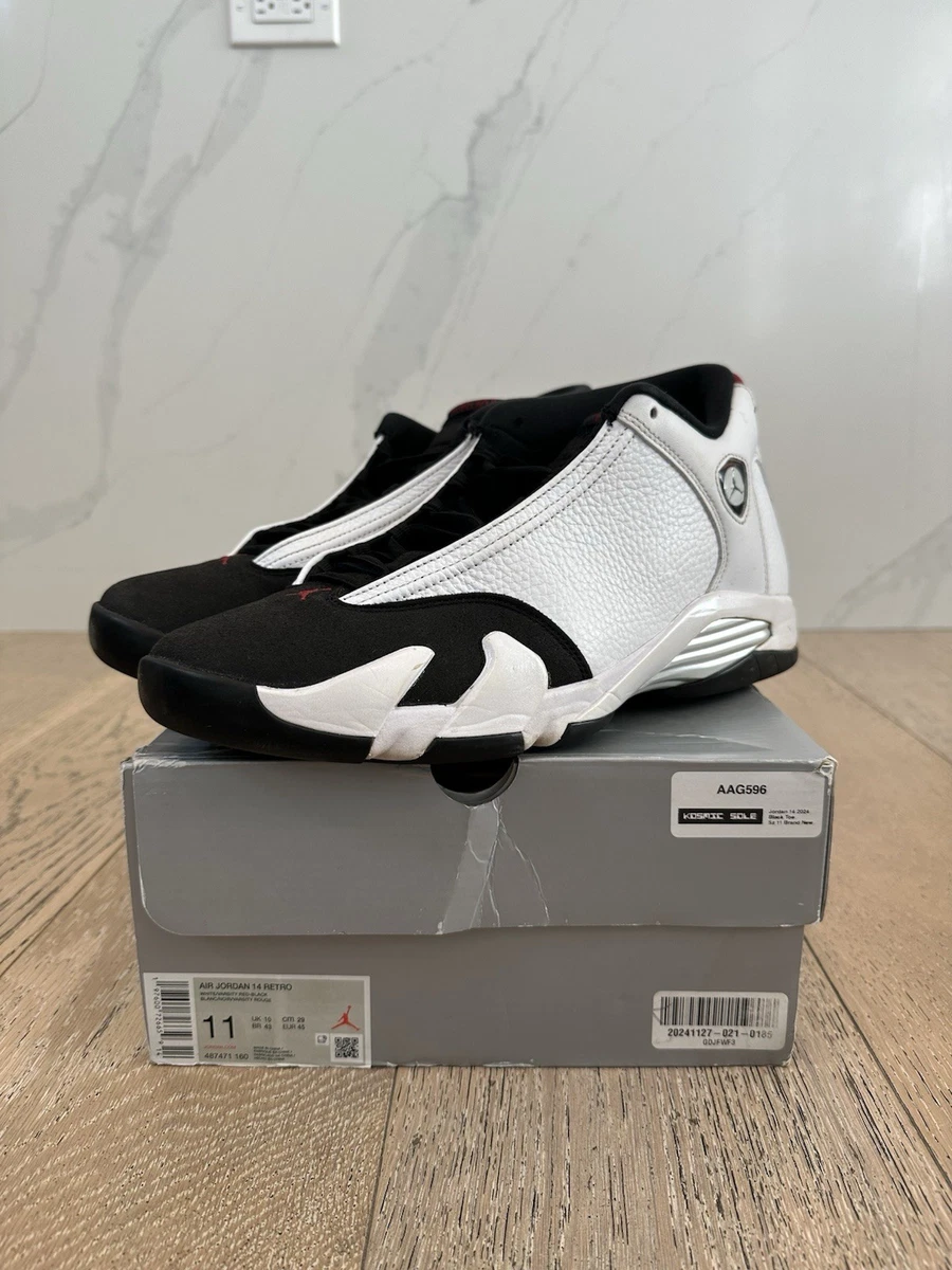 Jordan 14 Retro Black White for Sale | Authenticity Guaranteed | eBay