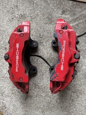 2004 - 2010 Porsche Cayenne S Front Brake Caliper Set Brembo 18zr 18zl Oem