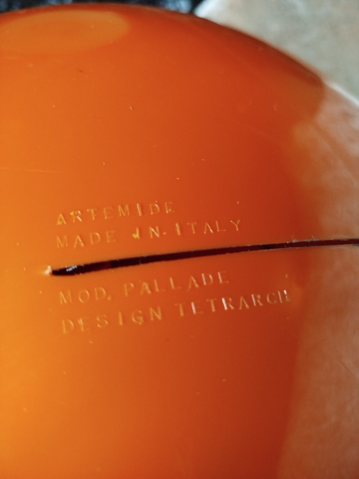 Grande Lampada Da Terra Pallade Di Artemide Design Tetrarch Modernariato 1968 foto 6