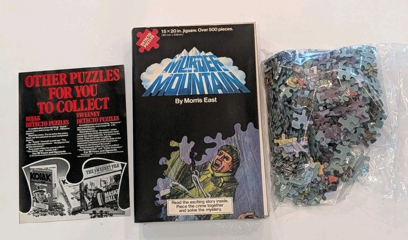 VINTAGE DETECTO PUZZLE Murder Mountain By Morris East NEW